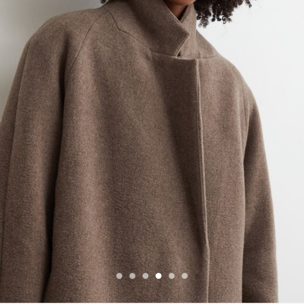 ⛔SOLD⛔🆕️ NWT H&M Wool Blend Coat in 'Brown' - Picture 7 of 16